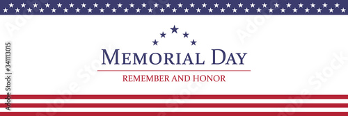 Memorial Day background vector illustration