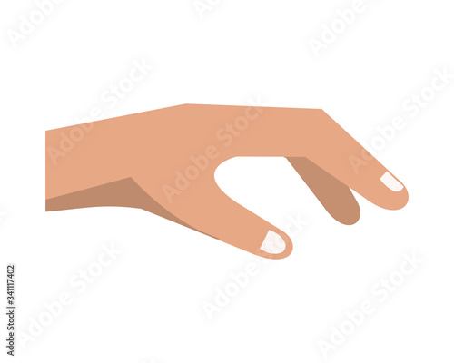 hand human giving isolated icon