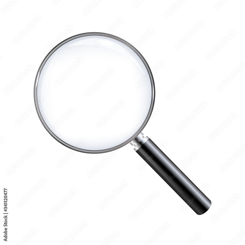 Magnifier Isolated With White Background Magnifier Isolated With White Background