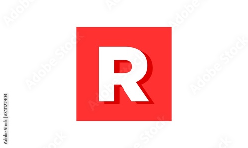 Free Download Abstract R simple illustration vector logo - GFXLoad