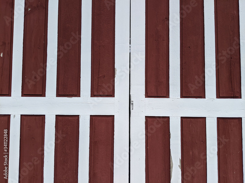 Red and White Door