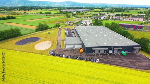 Aerial View Territory Chapel company France
