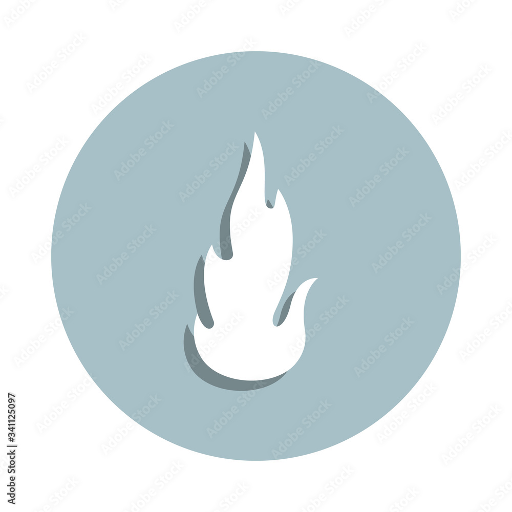 Fire, flame badge icon. Simple glyph, flat vector of fire icons for ui and ux, website or mobile application Fire, flame badge icon. Simple glyph, flat vector of fire icons for ui and ux, website or mobile application