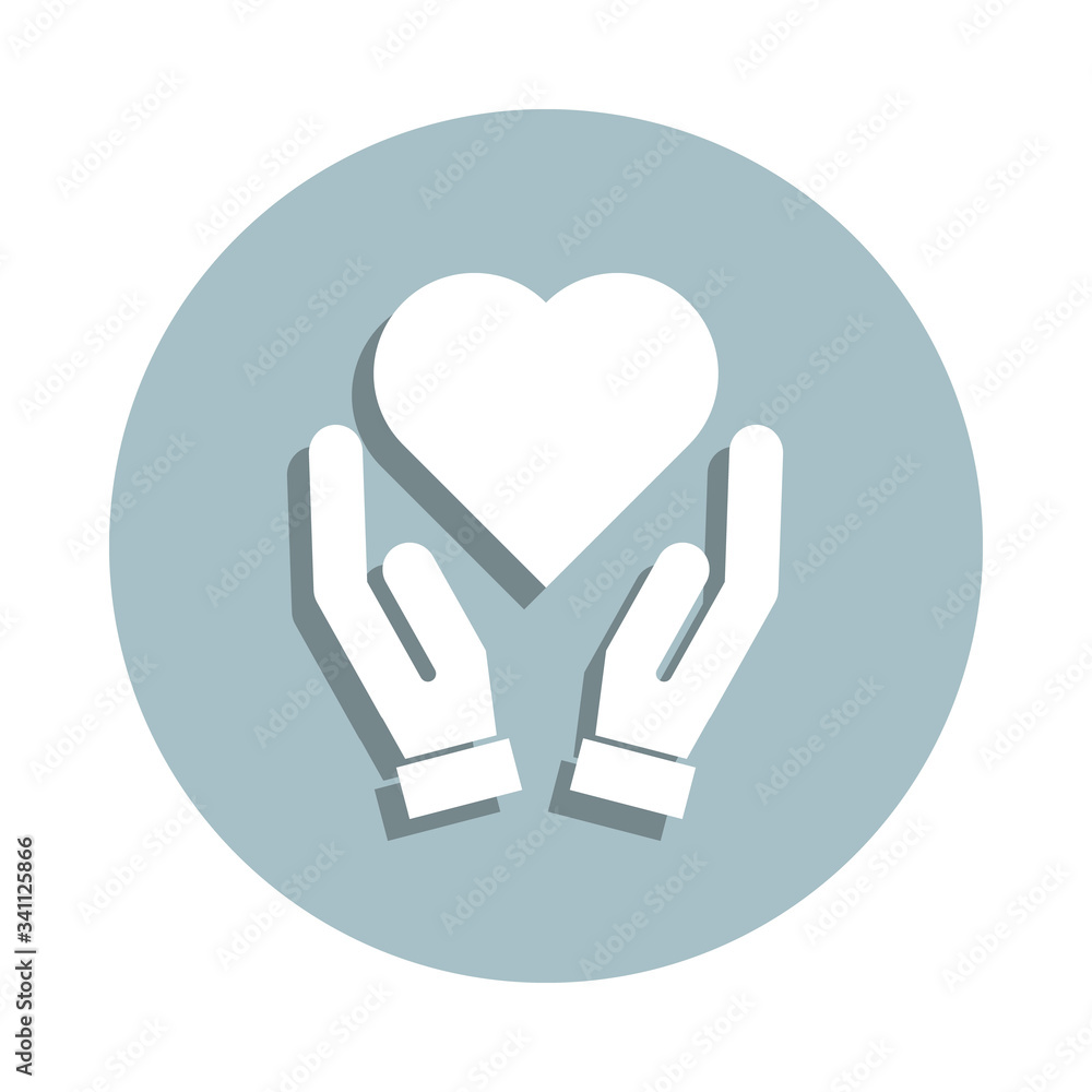 Friendship, love badge icon. Simple glyph, flat vector of friendship icons for ui and ux, website or mobile application Friendship, love badge icon. Simple glyph, flat vector of friendship icons for ui and ux, website or mobile application