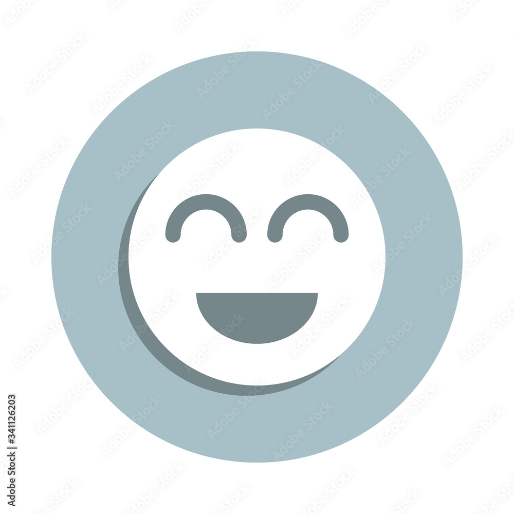 Friendship, smile badge icon. Simple glyph, flat vector of friendship icons for ui and ux, website or mobile application Friendship, smile badge icon. Simple glyph, flat vector of friendship icons for ui and ux, website or mobile application