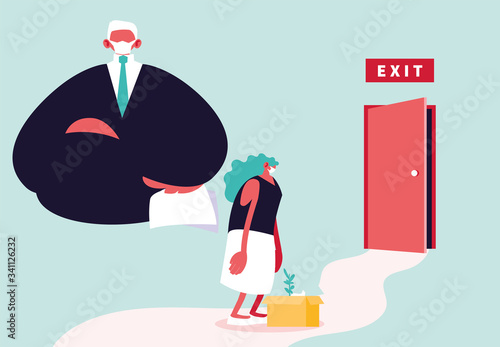 big boss dismiss employee, unemployment by coronavirus