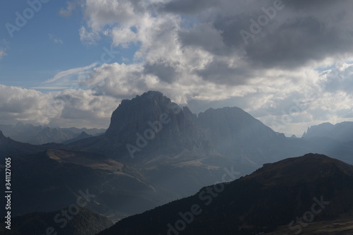 clouds over the mountains