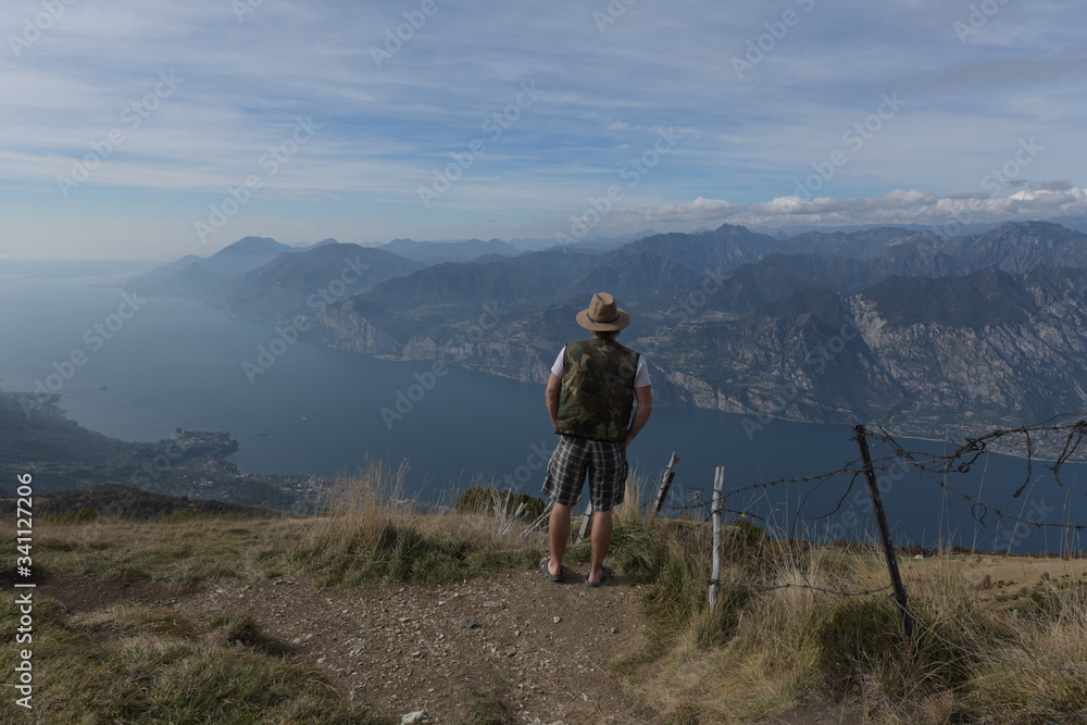 hiker in the mountains