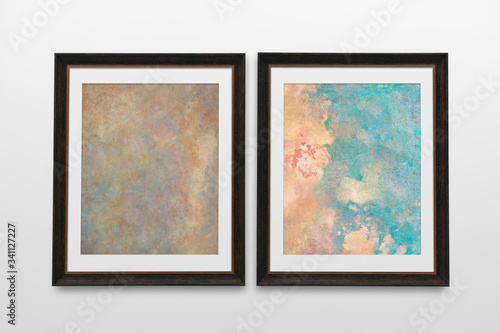 Two black frames mockup