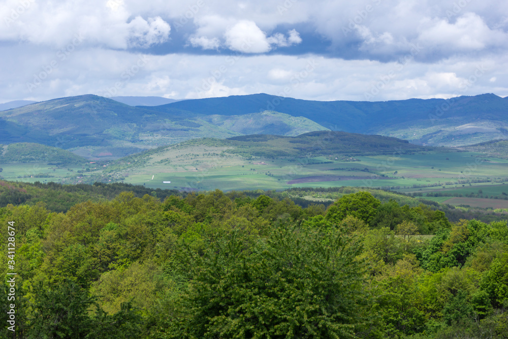 Spring Landscape of Cherna Gora mountain, Bulgaria Spring Landscape of Cherna Gora mountain, Bulgaria
