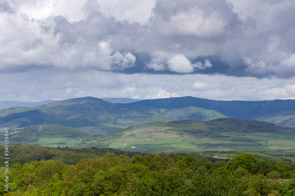 Spring Landscape of Cherna Gora mountain, Bulgaria Spring Landscape of Cherna Gora mountain, Bulgaria