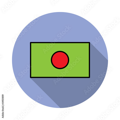 National flag of Bangladesh in simple colors with name icon long shadow icon. Simple color vector of flags icons for ui and ux, website or mobile application Free Download National flag of Bangladesh in simple colors with name icon long shadow icon. Simple color vector of flags icons for ui and ux, website or mobile application - GFXLoad