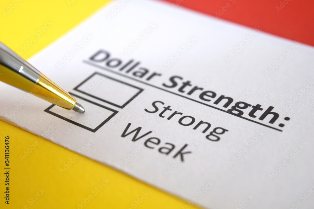 One person is answering question about strength of dollar. One person is answering question about strength of dollar.