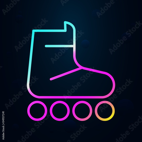 Sport, roller nolan icon. Simple thin line, outline vector of sport icons for ui and ux, website or mobile application