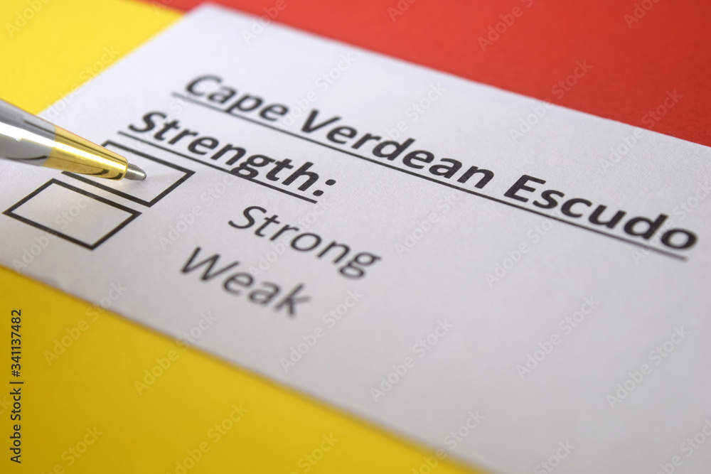 One person is answering question about strength of Cape Verdean Escudo. One person is answering question about strength of Cape Verdean Escudo.