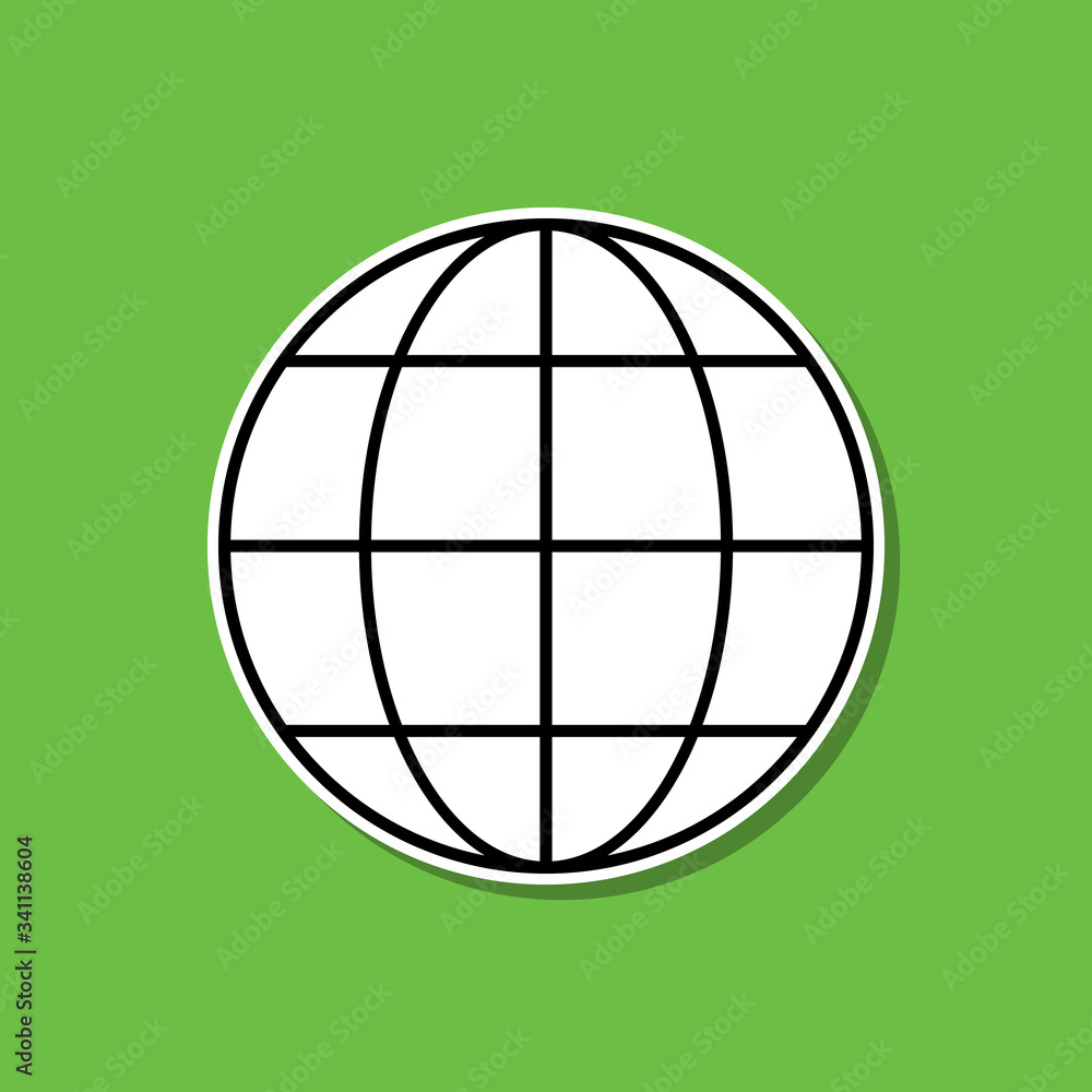 Website sticker icon. Simple thin line, outline vector of cv icons for ui and ux, website or mobile application Website sticker icon. Simple thin line, outline vector of cv icons for ui and ux, website or mobile application