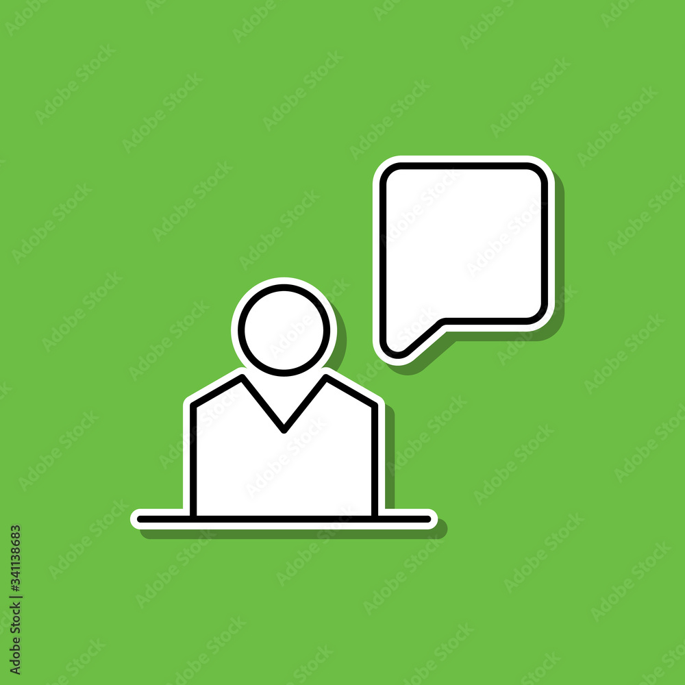 References sticker icon. Simple thin line, outline vector of cv icons for ui and ux, website or mobile application References sticker icon. Simple thin line, outline vector of cv icons for ui and ux, website or mobile application