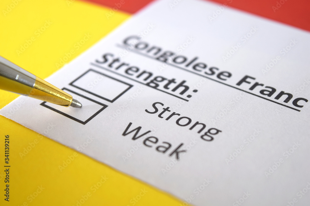One person is answering question about strength of Congolese Franc. One person is answering question about strength of Congolese Franc.