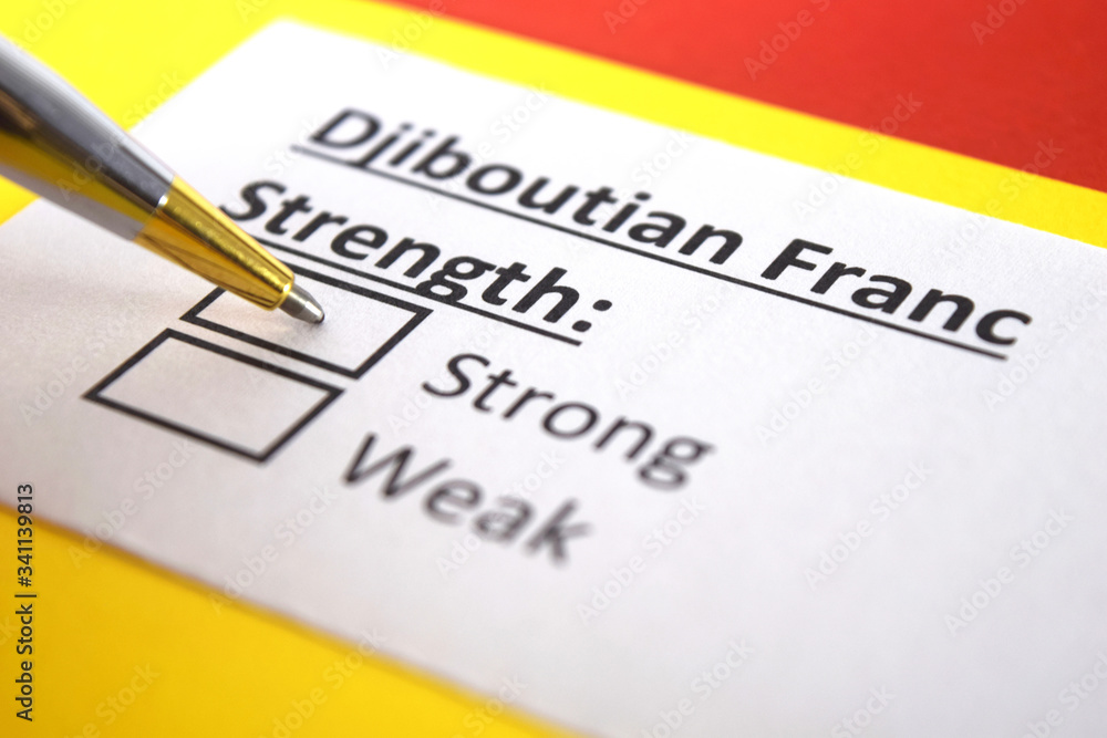 One person is answering question about strength of Djiboutian Franc. One person is answering question about strength of Djiboutian Franc.