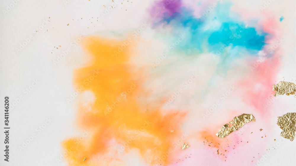 Vibrant watercolor patterned background
