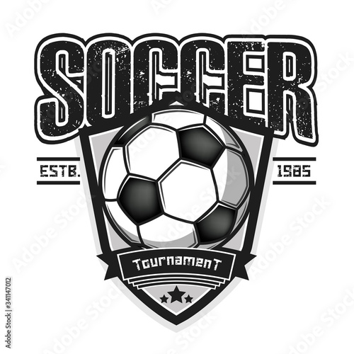 Soccer logo design template