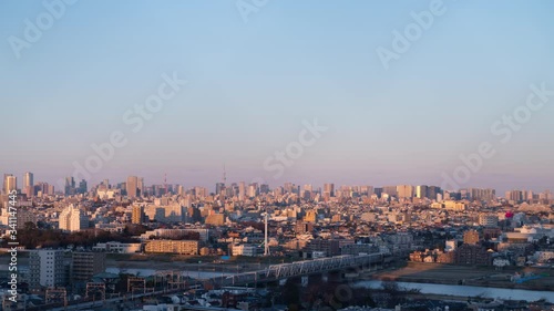 Wallpaper Mural 東京 夕景　タイムラプス Torontodigital.ca