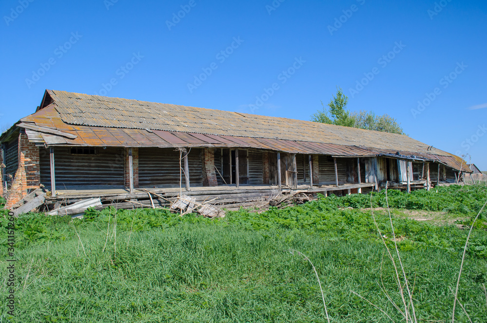 old wooden barn abandoned business