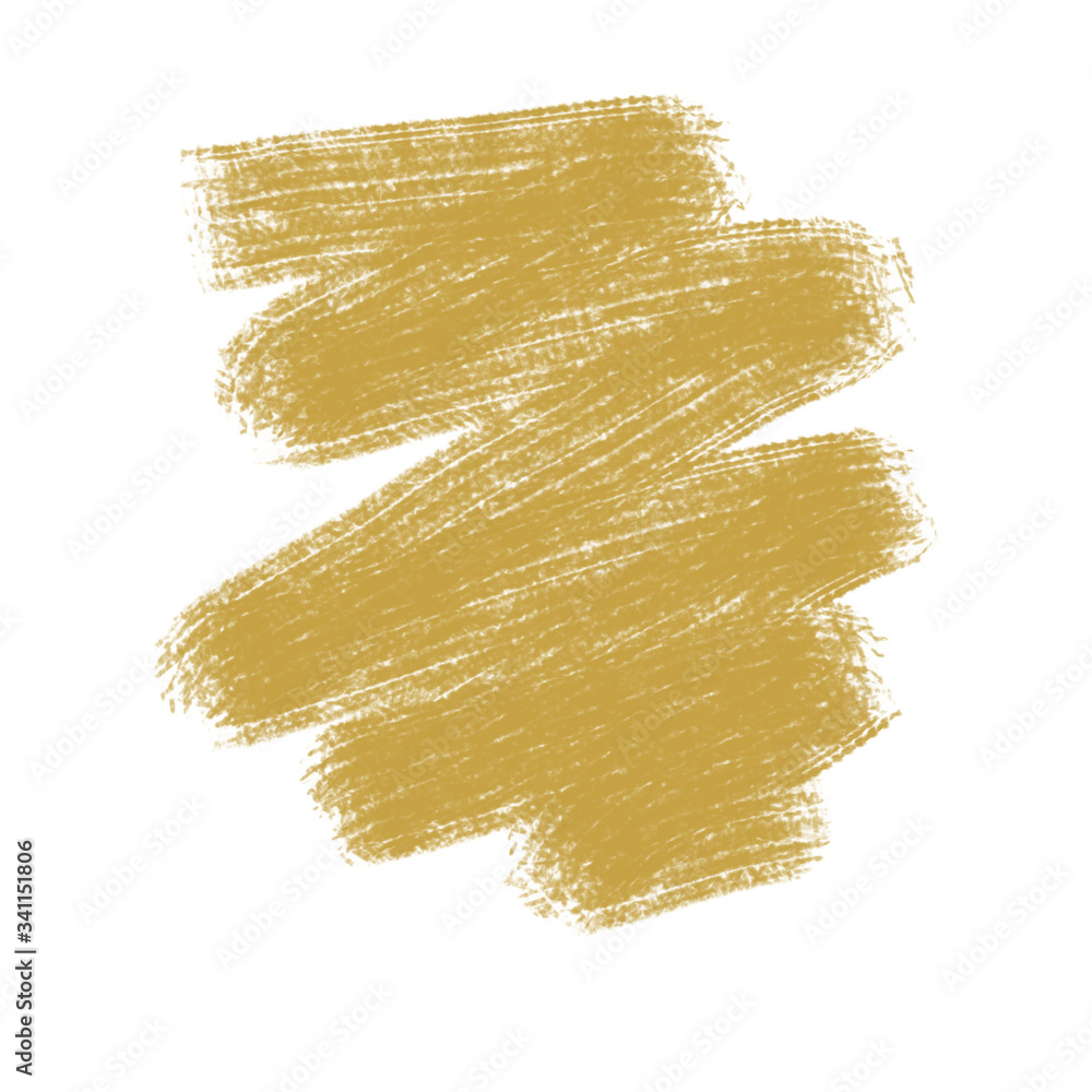 Golden textured brushstroke, background element