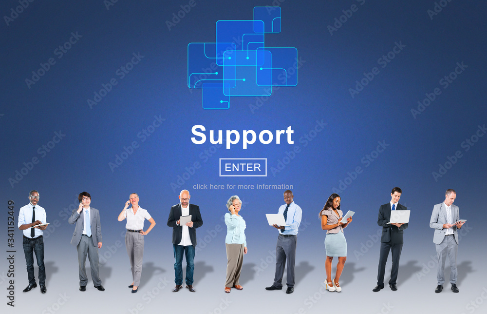 Support Community Aid Help Team Assistance Concept Support Community Aid Help Team Assistance Concept
