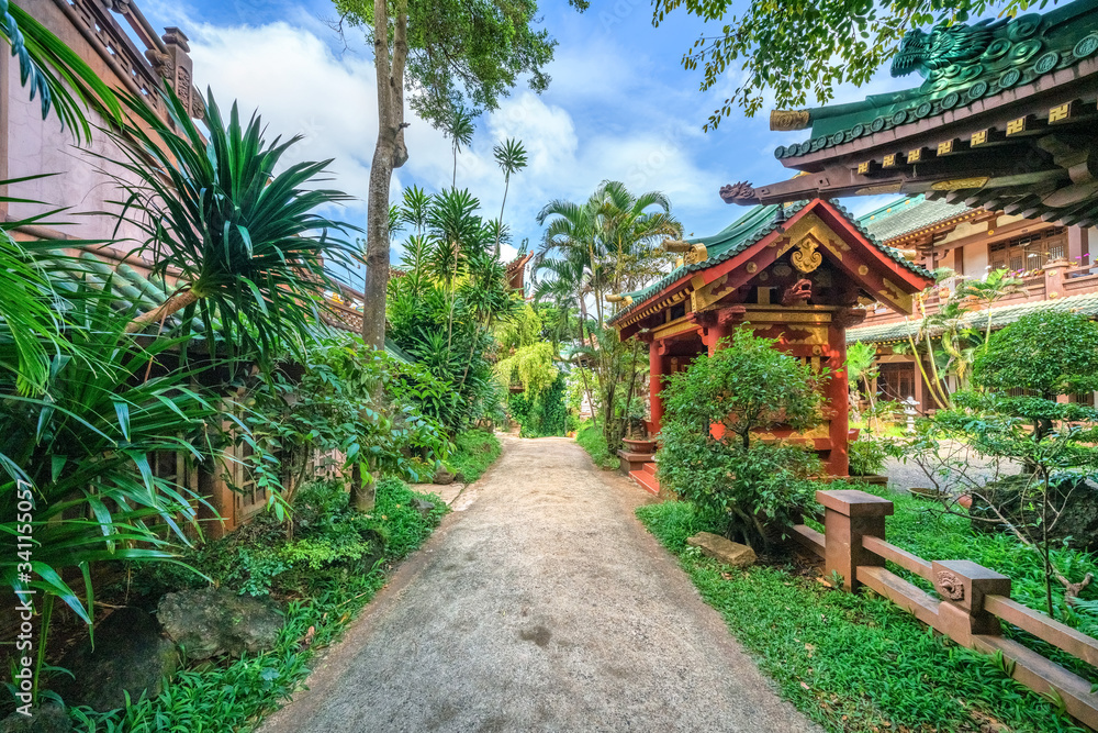 Buu Minh pagoda, Plei Ku city, Gia Lai, Vietnam. Royalty high-quality free stock image landscape of pagoda in Vietnam Buu Minh pagoda, Plei Ku city, Gia Lai, Vietnam. Royalty high-quality free stock image landscape of pagoda in Vietnam