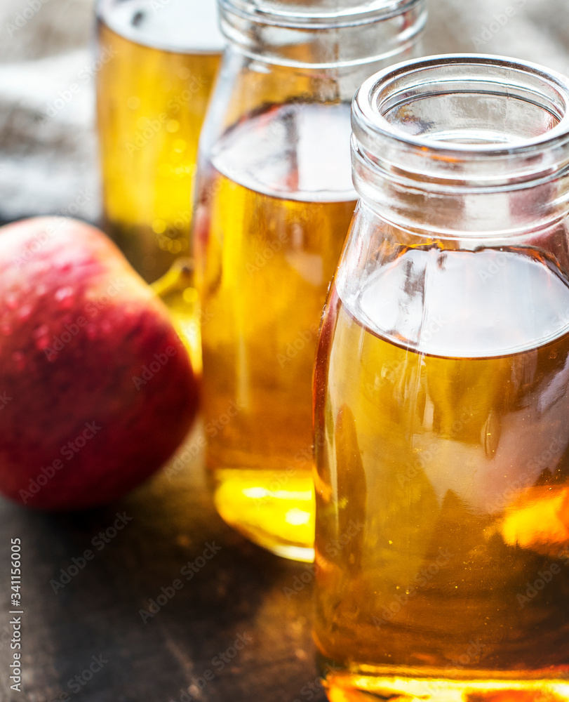Fresh apple juice close up shot Fresh apple juice close up shot