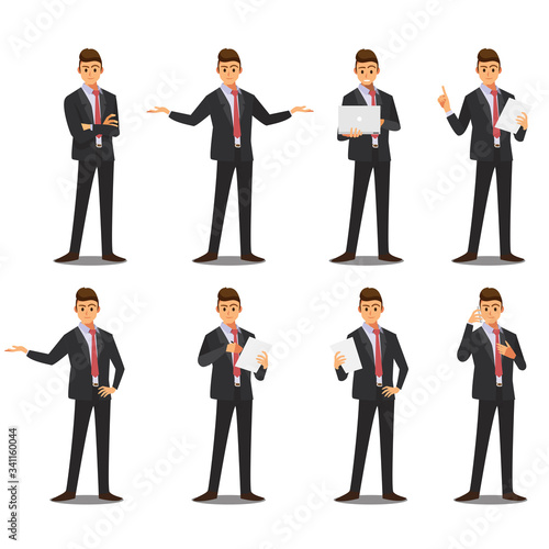 businessman set  ,Vector illustration cartoon character.