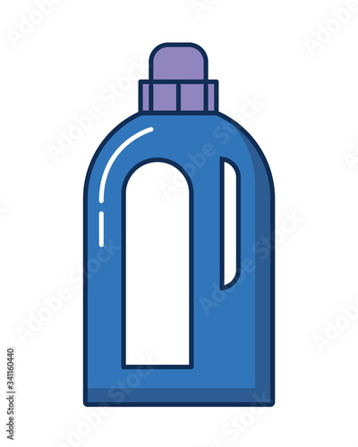 disinfectant plastic gallon bottle product flat style