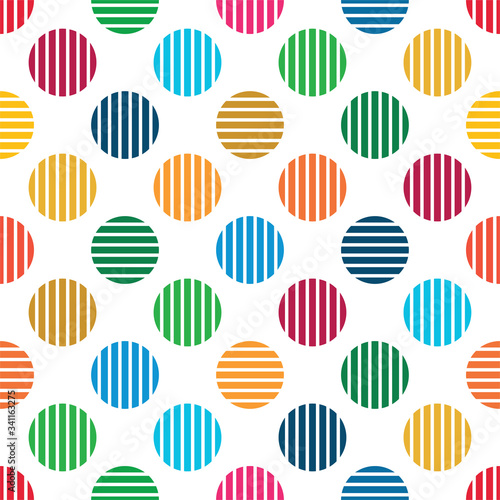 Color Abstract Pattern in Colors Palette