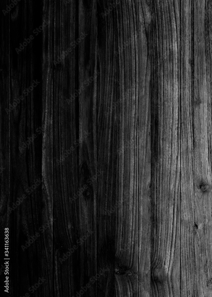 Obraz premium Black wooden plank background