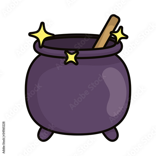 witch cauldron magic sorcery icon