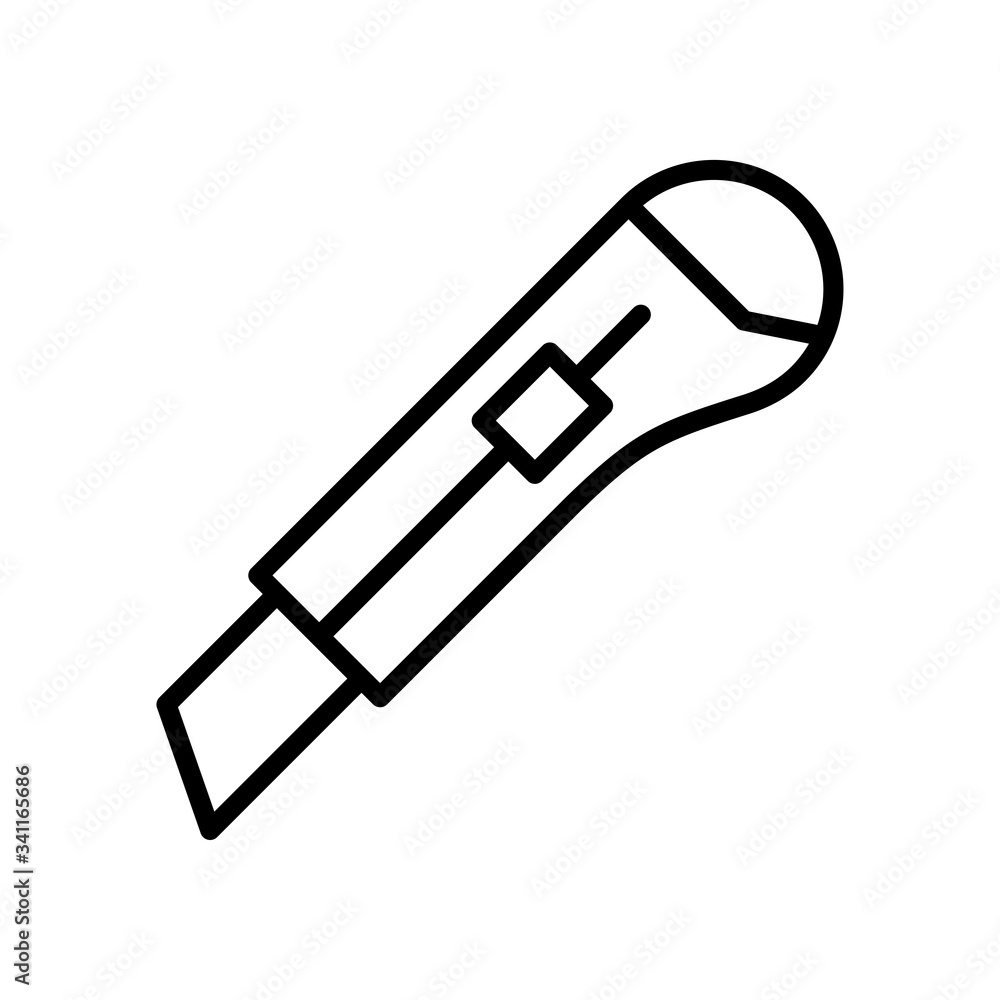 cutter knife - stationery icon vector design template cutter knife - stationery icon vector design template
