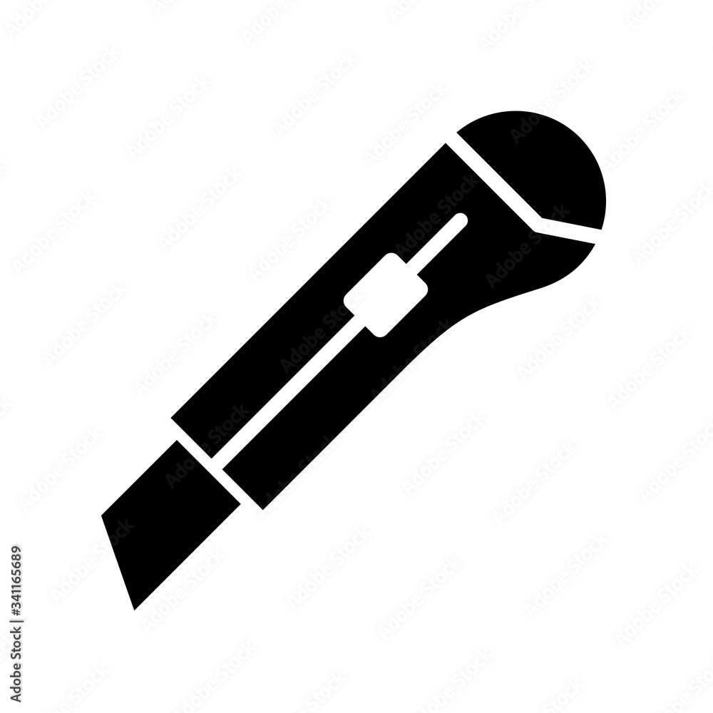 cutter knife - stationery icon vector design template cutter knife - stationery icon vector design template