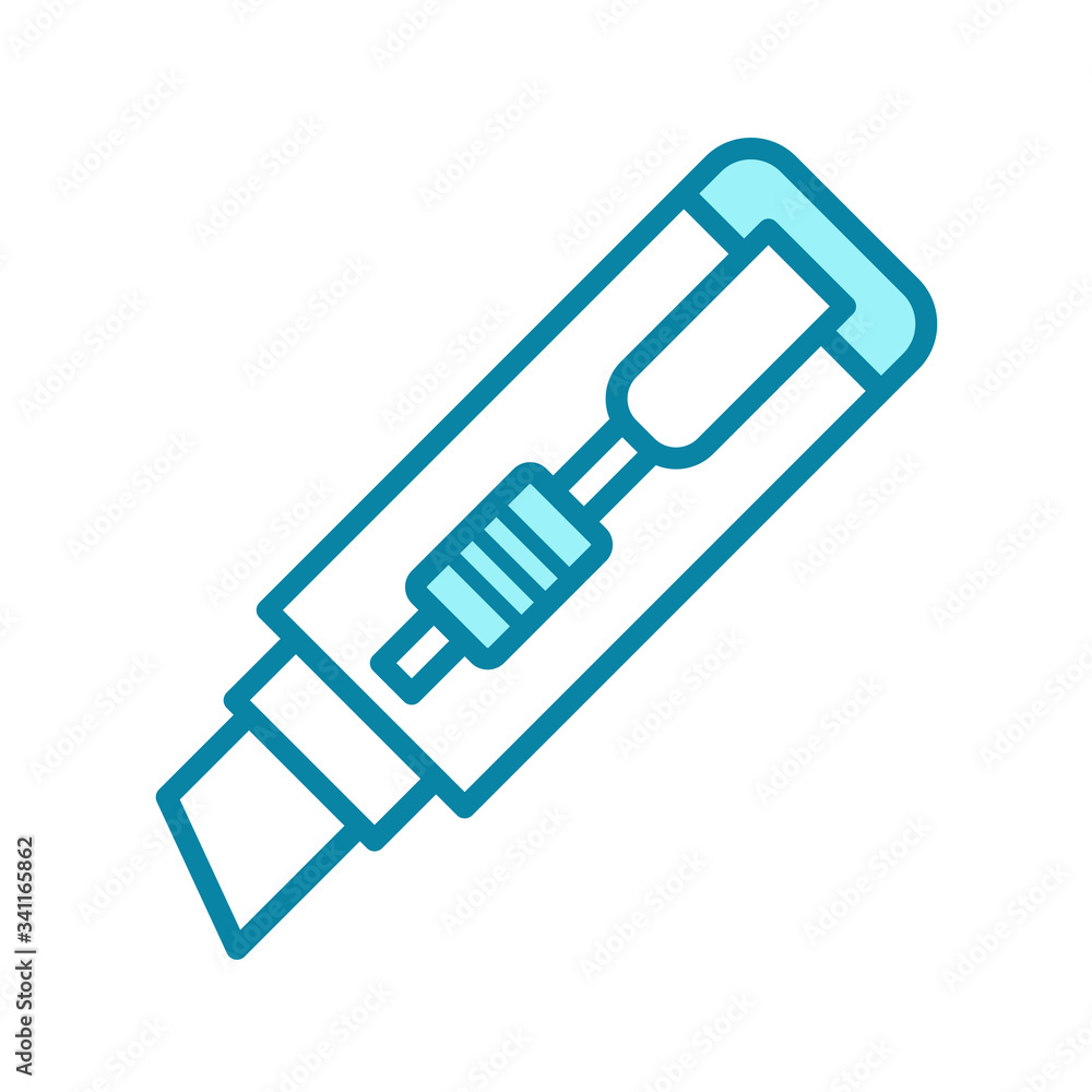cutter knife - stationery icon vector design template cutter knife - stationery icon vector design template