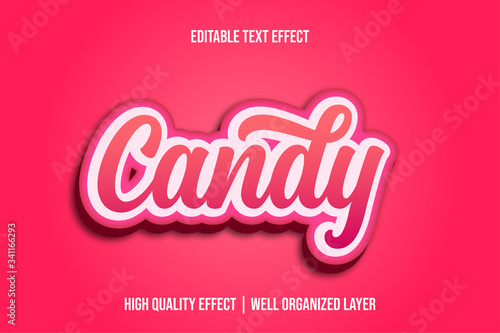 Candy  Pinky Cute Editable Text Effect Style