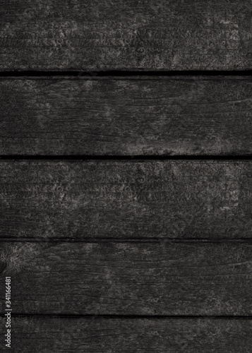 Wallpaper Mural Black wooden plank textured background Torontodigital.ca