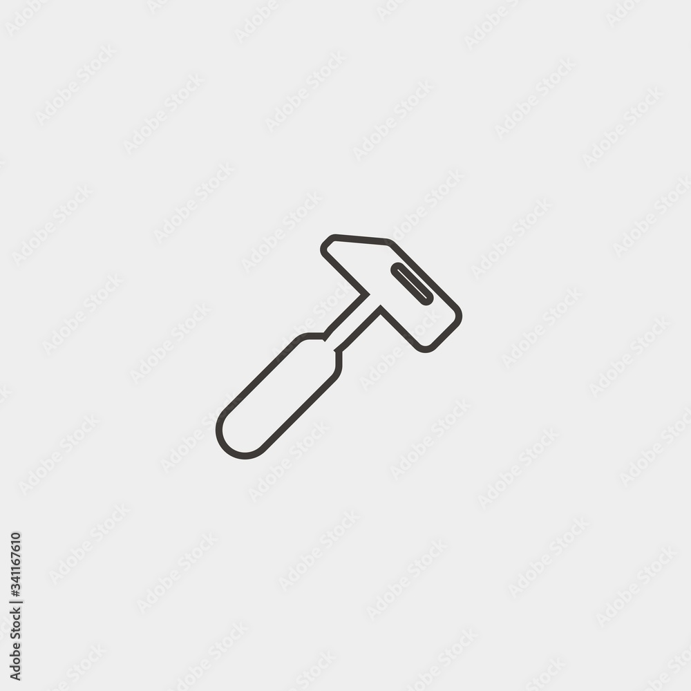 brick hammer icon vector illustration and symbol for website and graphic design brick hammer icon vector illustration and symbol for website and graphic design