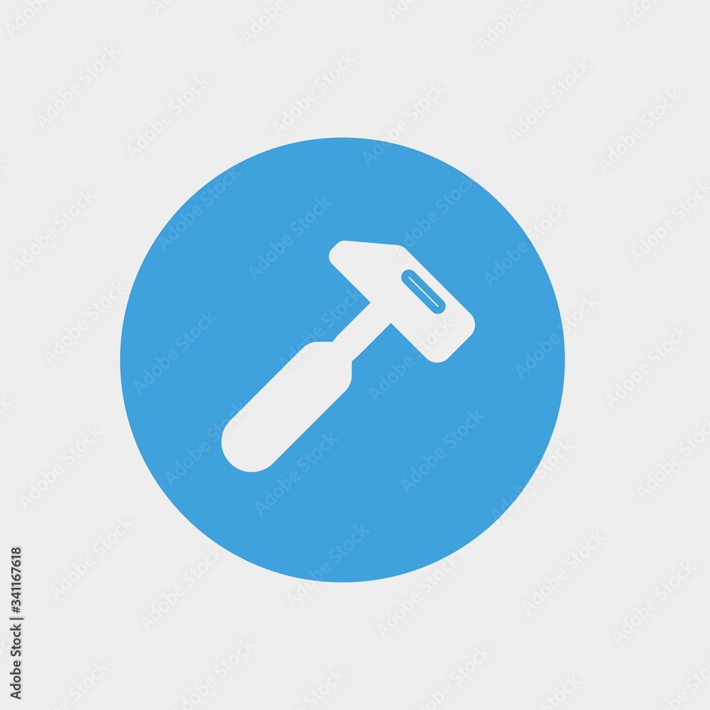 brick hammer icon vector illustration and symbol for website and graphic design brick hammer icon vector illustration and symbol for website and graphic design