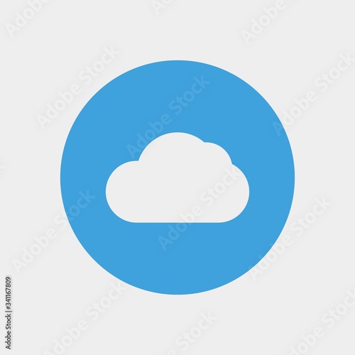 cloud icon vector illustration and symbol for website and graphic design