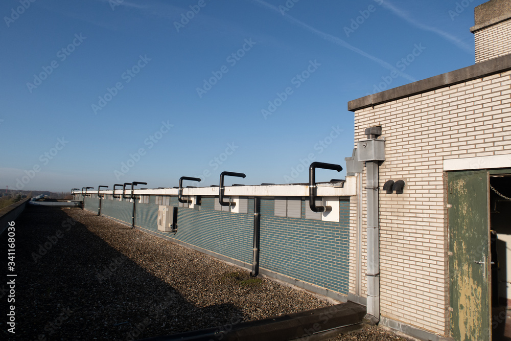 air ducts on the roof