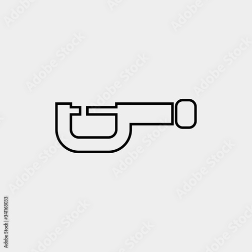 fretsaw icon vector illustration and symbol for website and graphic design