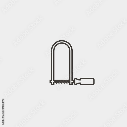fretsaw icon vector illustration and symbol for website and graphic design