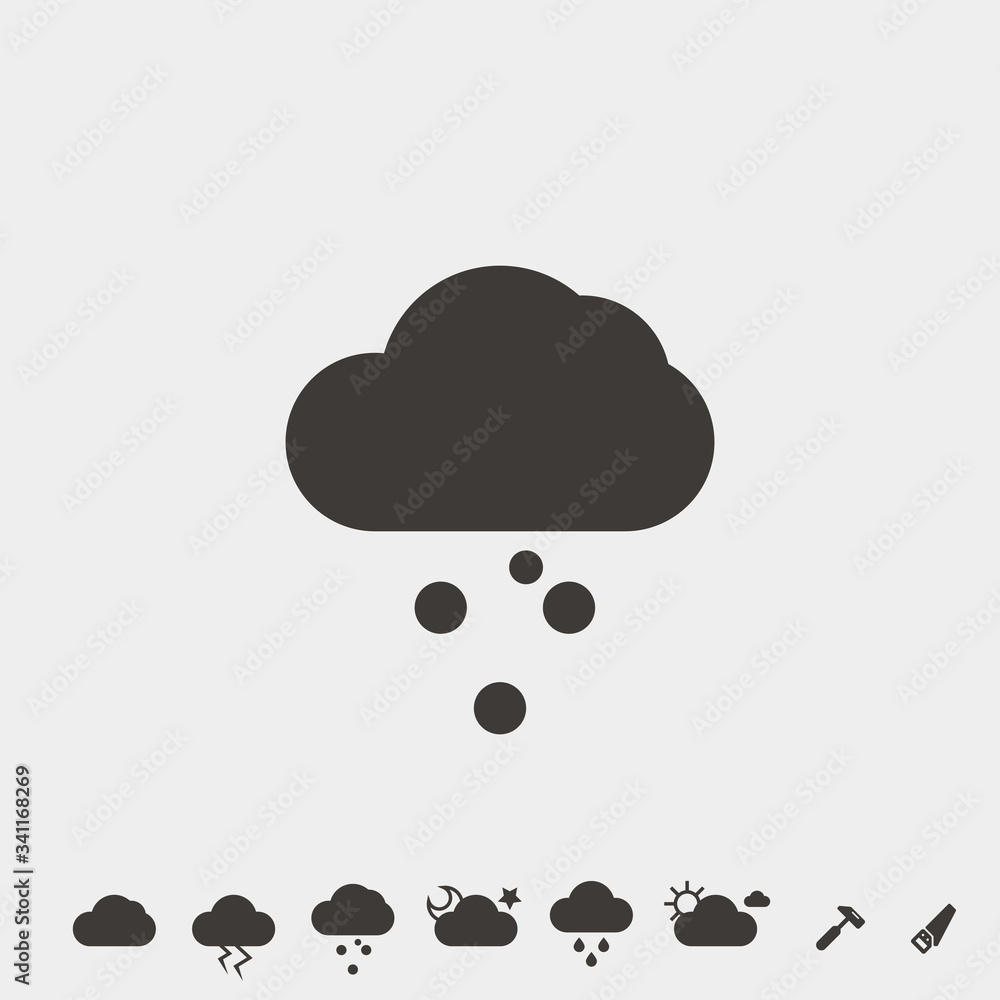 hail weather icon vector illustration and symbol for website and graphic design hail weather icon vector illustration and symbol for website and graphic design