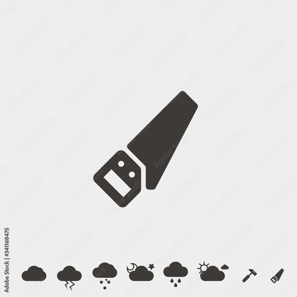 hand saw tool icon vector illustration and symbol for website and graphic design hand saw tool icon vector illustration and symbol for website and graphic design