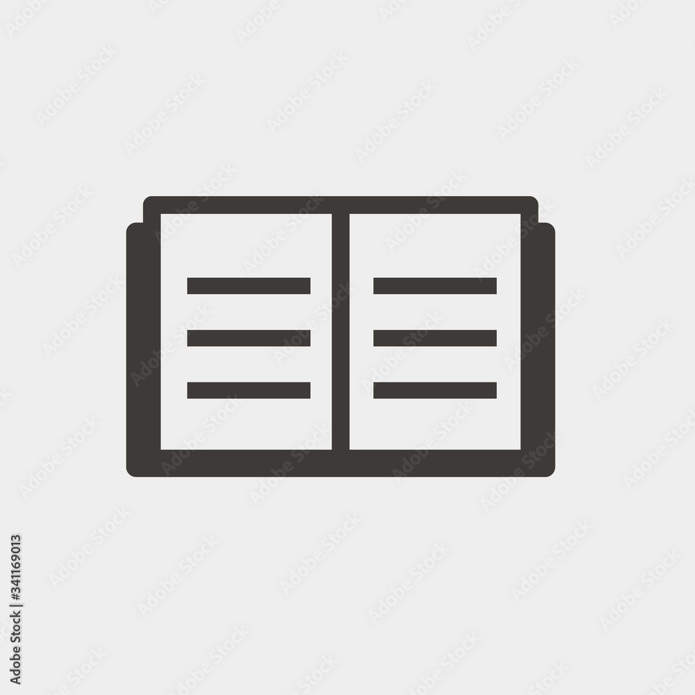 open book icon vector illustration and symbol for website and graphic design open book icon vector illustration and symbol for website and graphic design